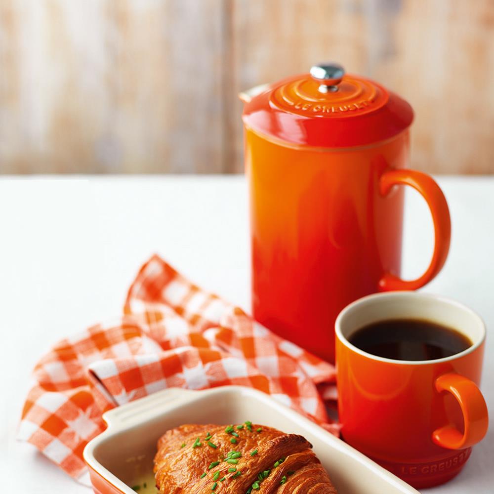 Le Creuset Volcanic Stoneware Cafetiere with Metal Press 1L